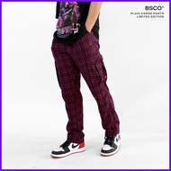 ∇ ✆ BSCO Men Plain Cargo Pants Pranella Fabric Checkered for in All Ocassion