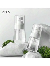 2入組噴霧水瓶噴霧器,100ml/60ml/30ml細密噴霧美髮造型儀,360度空心小霧噴器,帶泵香水噴霧器,透明容器