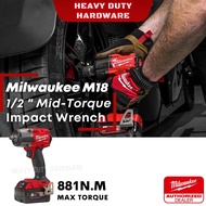 MILWAUKEE Impact Wrench Cordless M18 FMTIW2F12 1/2" Mid Torque Impact Wrench Tork Wrench