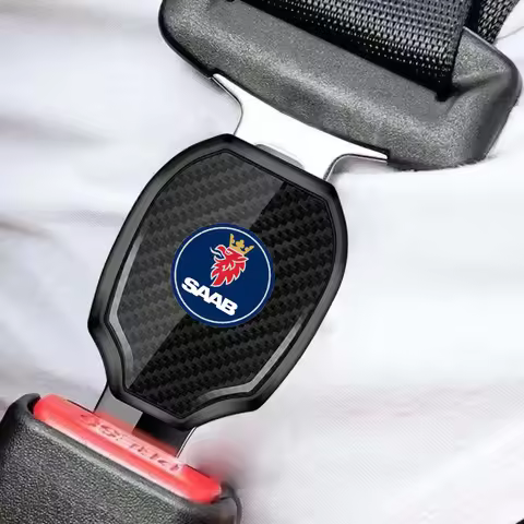 Car Seat Belt Clip Carbon Extender Lock Buckle Plug Car Accessories interior For Scania saab 9-2X 9-