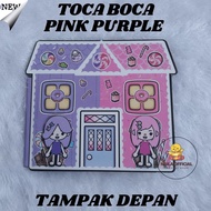 Toca Boca Pink Purple House Toka boka Mainan Edukasi Anak Bongkar Pasang Quiet Busy Book Tebal Rumah