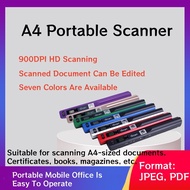 Portable Handheld Mini Scanner iScan A4 900DPI HD Scanner for School Home Business Scan Color Photos