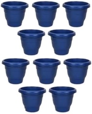 Set 10 | Flower Pot | Small Planter | Plastic Container | Gardening Ideal Plastic| Gamla or Indoor &