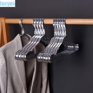 LACYES Clothes Hangers Household 10Pcs Wardrobe Space Saver Aluminium Alloy Laundry Storage Organizor Drying Rack