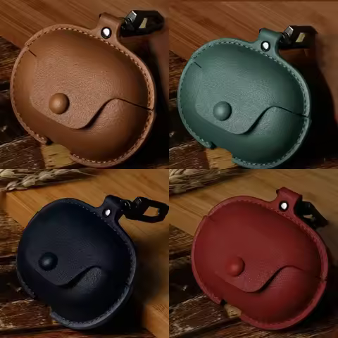 for JBL Tune Beam Case Premium Soft Leather Cover Shockproof Protective for Earphones Durable Access