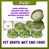 Pet Wet Food Broth PUZI Can Food Complete Nutrition Supports Hydration For Cats & Dogs