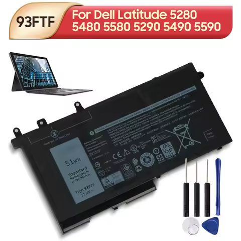 Original Battery 93FTF 3DDDG For Dell Latitude 5280 5480 5580 5290 5490 5590
