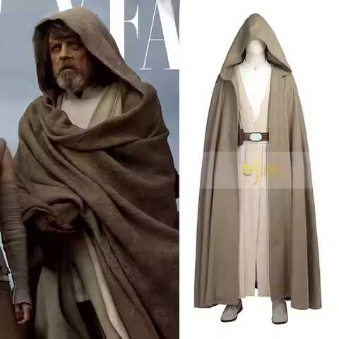 Luke Skywalker Cosplay Costume Luke Skywalker Set, Jedi Tunic and Belt Outfit