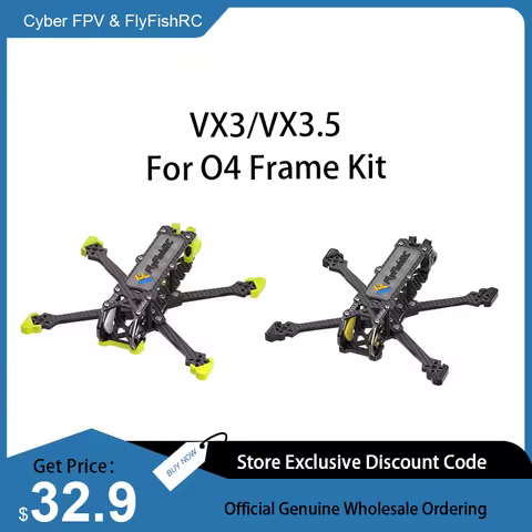 FlyFishRC Volador VX3 VX3.5 O4 FPV Frame 3inch 3.5inch Compatible with DJI O4 Air Unit For FPV RC Fr