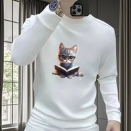 New2025 Men NEW NEW Style Cat 2025 Men Fashion 2025 Sweatshirt Popular Printing 23 Long Sleeve Autum
