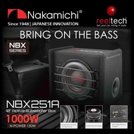 Nakamichi NBX251A - 10" Active Subwoofer Box | Car Subwoofer Box | Subwoofer Box Kereta | Woofer | Woofer Box | NBX 251A