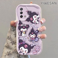 YIWESAN Casing Hp OPPO A74 4G A95 4G F19 F19s Reno 6 Lite Case Kuromi dan Melody bermotif Casing HP 