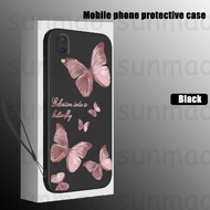 For Vivo 1814 Vivo Y93 Phone Case Pink Shiny Butterfly