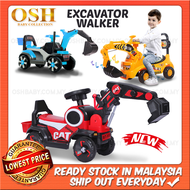 OSH Excavator Truck Kids Walker Ride Child Push Car Vehicle Toys Sand Play Kereta Mainan Jengkaut Pa