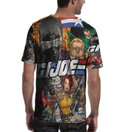 GI JOE Fullprint T-SHIRT Polyester Material Jersey RARE T-SHIRT New Casual Tees Full Print