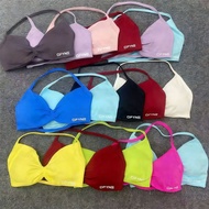 DFYNE Seamless Halter Halter Sports Bra Women High Elastic Matt Yoga Bra Underwear Outdoor Running B