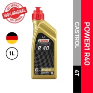 CASTROL POWER 1 R40 4T 4T SAE 40 OIL FOR CIRCUIT RACING ENGINE OIL GERMANY 1 LITRE 100% ORIGINAL