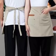 Half Length Chef Apron Restaurant Cafeteria Waiter Apron Waterproof And Oil Resistant