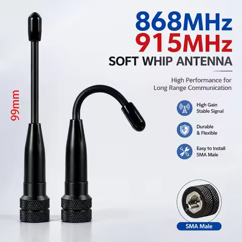 GIZONT LoRa 868MHz 915MHz Soft Antenna SMA Small Antenna For Meshtastic ESP32 Board Lora32u4 II Inte