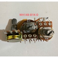 (Combo of 5 pieces) Single WH148 B1K Potentiometer - Potentiometer (Combo)