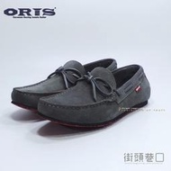 ORIS 一腳登男仕休閒鞋 堅固 耐穿 真皮 休閒 透氣 S7937B10 灰色 【街頭巷口 Street】