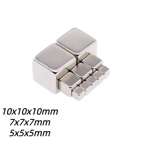 10x10x10 5x5x5mm Square Powerful Magnets For Fridge, DIY, Building, Scientific, Craft, Education 10*