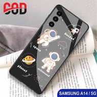 HP [A14] Case Samsung A14 5Ghp Samsung A14 5G Glitter Glass Softcase Samsung A14 5G Phone Case/ Sams