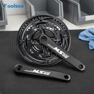 [Koolsoo] 48T Aluminum Crankset 48/38/28T Gearing Mountain Bike Crankset Irregular Tooth Design 170m