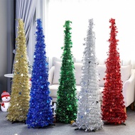 Supermarket Pick-up 120/150cm [Retractable Foldable] Christmas Tree Christmas Decoration Tree Top Ch