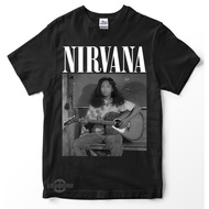 kaos NIRVANA MANDRA PUTIH Premium tshirt kurt cobain kaos band rock grunge metal