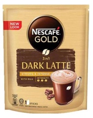 NESCAFE GOLD 3 IN 1 DARK LATTE 12 STICKS