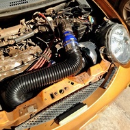 Universal Flexible Car Engine Cold Air Intake Hose Inlet Ducting Feed Tube Pipe with Connector