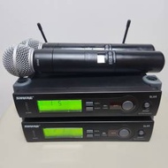 原裝 Shure SLX4-P4 SM58專業無線咪Mic Wireless Microphone卡拉ok 兩套