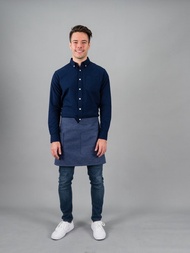 12C 短圍裙 短圍裙 (深藍色牛仔布，深色牛仔褲) 短袖