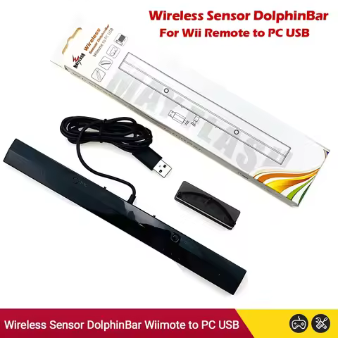 NEW MayFlash Wireless Sensor Dolphin Bar for Wii Remote Plus Controller To for Windows PC Support-Bl