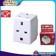 UMS 3 Way Adaptor MA313 Plug Kepala Tiga Extension Plug Tiga Cabang Extantion Socket