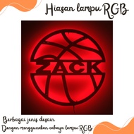  RGB character light wall display (basketball) RGB light wall display RGB light wall decoration/