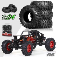 1.0 Tires 50 * 20mm 1.0 Mud Slingers Tires Super Soft Sticky Crawler Tyre for RC 1/18 TRX4M 1/24 Axi