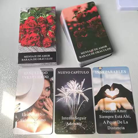12x7cm Spanish Message of Love Oracle Cards Tarot Deck Keywords