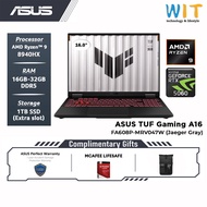 Asus TUF Gaming A16 FA608P-MRV047W (AMD Ryzen 9-8940HX/16GB-32GB RAM/1TB SSD/16" FHD+/RTX5060/W11/2 