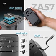 UNIVERSAL ADAPTER 85W FAST CHARGING ADAPTER HEATZ ZA57 85W GAN ADAPTER