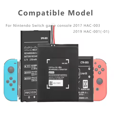 High Quality CTR-003/KTR-003/SPR-003/HAC-003 Lithium Battery NS Host Switch Pro Joycon Handle Lite R