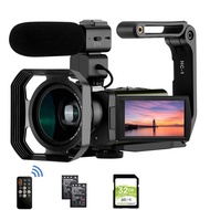ORDRO Camcorder 4K AX65 Livestream Video Camera with 12X Optical Zoom 3.5 Inch IPS Screen HD 1080P 6