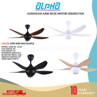 ALPHA alphaFan AX80 5B DC Motor Ceiling Fan with 5 Blades 8 Speed Remote (56"40')