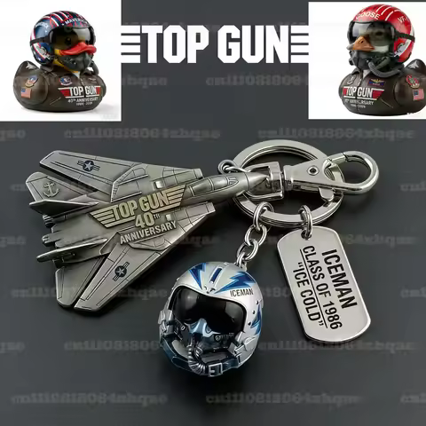 Top Gun 40th Anniversary Keychain & Duck ,Home Desktop Decorations Small Gift 2026 New 40th Annivers