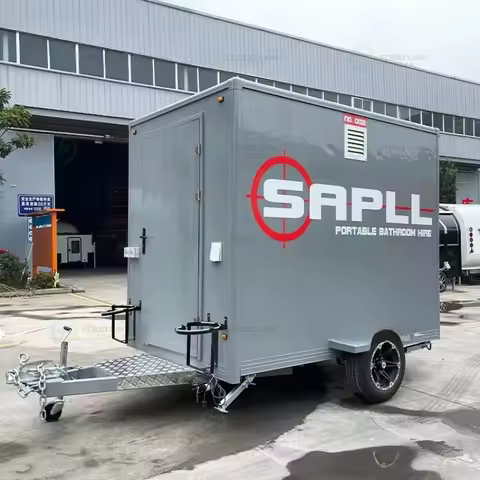 Wecare Mobile Portable Toilet and Outdoor Ensuite Shower Rooms Trailer for Sale Customized