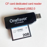 เครื่องอ่านแฟลชการ์ดขนาดกระทัดรัดเครื่องอ่านบัตร CF USB2.0ความเร็วสูงแบบสากลสำหรับคอมพิวเตอร์แล็ปท็อปพีซี