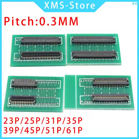 FFC/FPC 0.3MM extension connector socket lvds LCD screen cable extension plate 0.3MM spacing 23/25/3