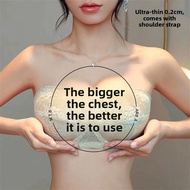 【Ready Stock Order】Thin Tube Top - Anti-Slip Invisible Strap with Extra Support Large Size strapless
