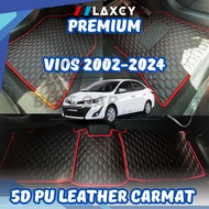 Toyota Vios 2002-2025 LAXEY Carpet Floor Mat Carpet 5D